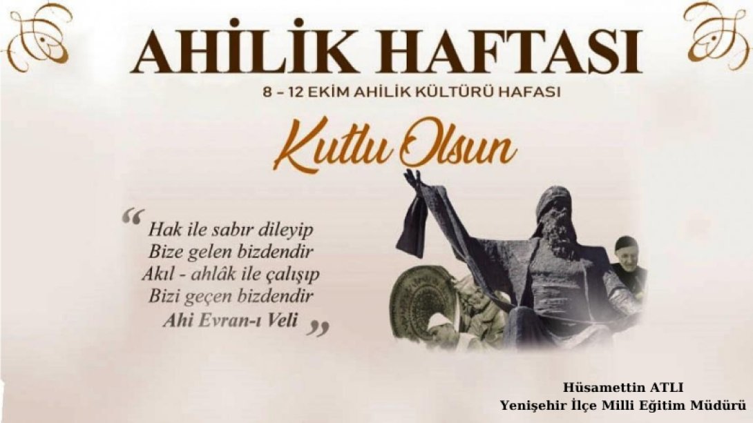 Ahilik Haftası Kutlu Olsun